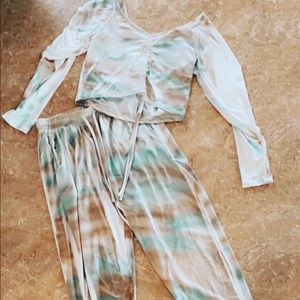 Custom tie dye sets & biker shorts